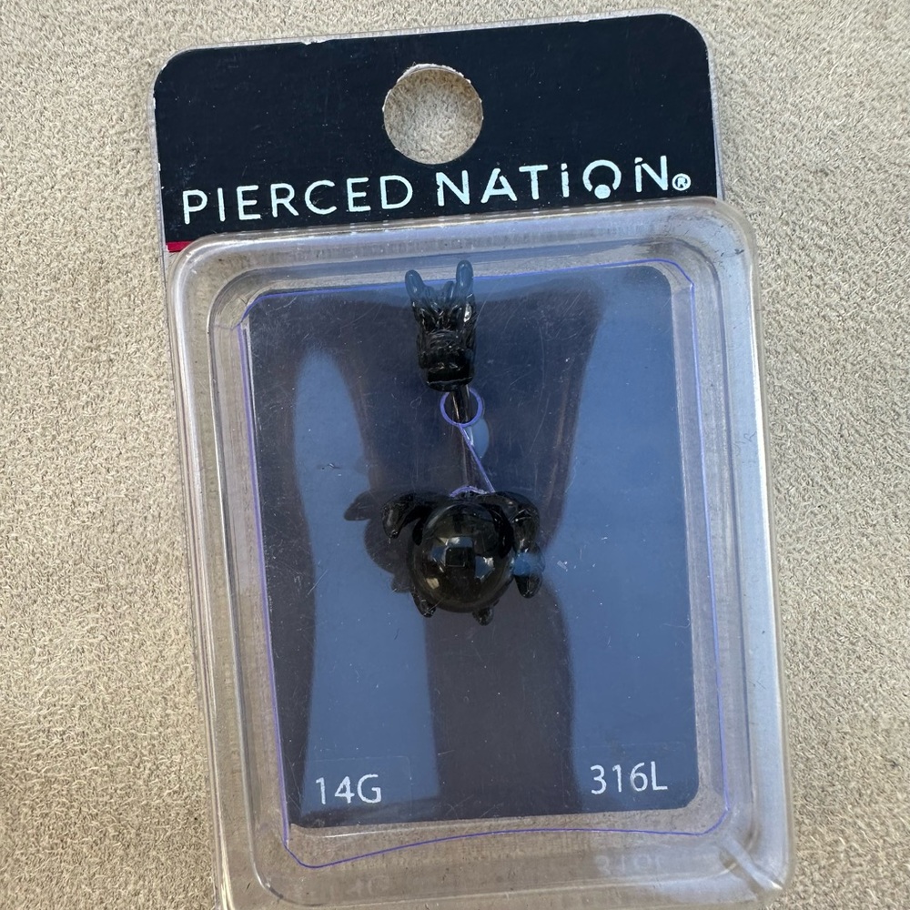 Pierced Nation Black Turtle Pendant